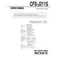 SONY CFS-J211S Instrukcja Serwisowa