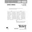 SONY CDX6060 Instrukcja Serwisowa