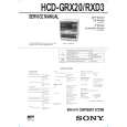 SONY HCDRXD3 Instrukcja Serwisowa
