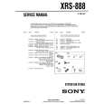SONY XRS888 Instrukcja Serwisowa