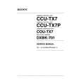 SONY CCUTX7P VOLUME 1 Instrukcja Serwisowa