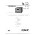SONY TCTX1.PDF Instrukcja Serwisowa