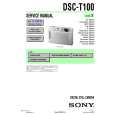 SONY DSC-T100 LEVEL3 Instrukcja Serwisowa