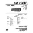 SONY CDX71/71RF Instrukcja Serwisowa