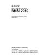 SONY BKSI-2010 Instrukcja Serwisowa