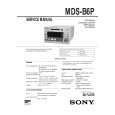 SONY MDS-B6P Instrukcja Obsługi