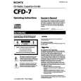 SONY CFD-7 Instrukcja Obsługi