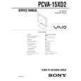 SONY PCVVA15XD2 Instrukcja Obsługi