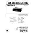 SONY CDX5180RDS Instrukcja Serwisowa