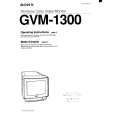 SONY GVM-1300 Instrukcja Obsługi
