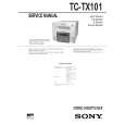 SONY TCTX101 Instrukcja Serwisowa