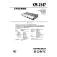 SONY XM-7547 Instrukcja Obsługi