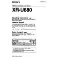 SONY XR-U880 Instrukcja Obsługi