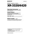 SONY XR-3320 Instrukcja Obsługi
