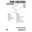 SONY DVBK2000E Instrukcja Serwisowa