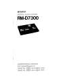 SONY RM-D7300 Instrukcja Serwisowa