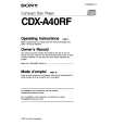 SONY CDX-A40RF Instrukcja Obsługi