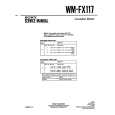 SONY WM-FX117 Instrukcja Serwisowa