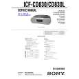 SONY ICFCD830L Instrukcja Serwisowa