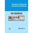 SONY XR5800RDS TECHN Instrukcja Serwisowa