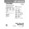 SONY LBTV925CD Instrukcja Serwisowa
