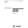 SONY CFD-600 Instrukcja Obsługi