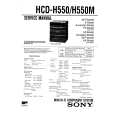 SONY HCD-H550 Instrukcja Serwisowa