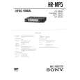 SONY HR-MP5 Instrukcja Serwisowa