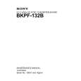 SONY BKPF-132B Instrukcja Serwisowa