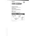 SONY CDX-A35RF Instrukcja Obsługi