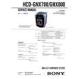 SONY HCD-GNX700 Instrukcja Serwisowa