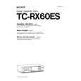 SONY TC-RX60ES Instrukcja Obsługi