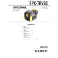 SONY SPKTRV33 Instrukcja Serwisowa