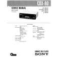 SONY CDX80 Instrukcja Serwisowa