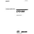 SONY CFD-560 Instrukcja Obsługi