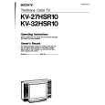 SONY KV-27HSR10 Instrukcja Obsługi