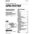 SONY CFD767 Instrukcja Obsługi