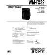 SONY WM-FX32 Instrukcja Serwisowa