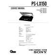 SONY PS-LX150 Instrukcja Serwisowa