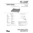 SONY PSLX49/P Instrukcja Serwisowa