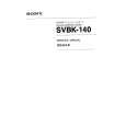 SONY SVBK-140 Instrukcja Serwisowa