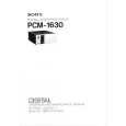 SONY PCM-1630 Instrukcja Obsługi