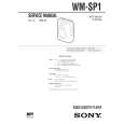 SONY WMSP1 Instrukcja Serwisowa
