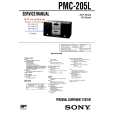 SONY PMC205 Instrukcja Serwisowa