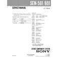 SONY SEN501 Instrukcja Serwisowa