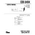SONY CDX-U404 Instrukcja Serwisowa