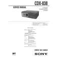 SONY CDX-838 Instrukcja Obsługi