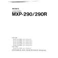 SONY MXP-290 Instrukcja Serwisowa