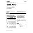 SONY STR-AV19 Instrukcja Obsługi