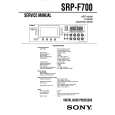 SONY SRP-F700 Instrukcja Serwisowa